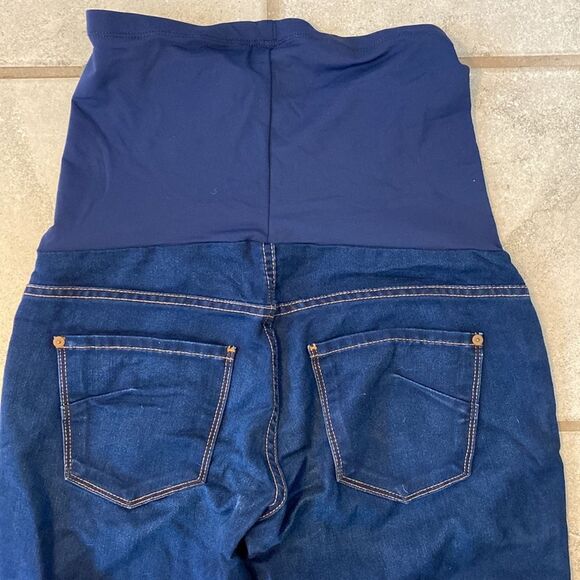 James Jeans Women’s Maternity 28 Denim Jeans Dark Wash High Rise Elastic Band - Picture 4 of 5